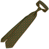 Copper Madder Silk Tie - Forest - Hand-Rolled
