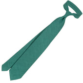 Japanese Ramie Tie Sea Green Hand Rolled