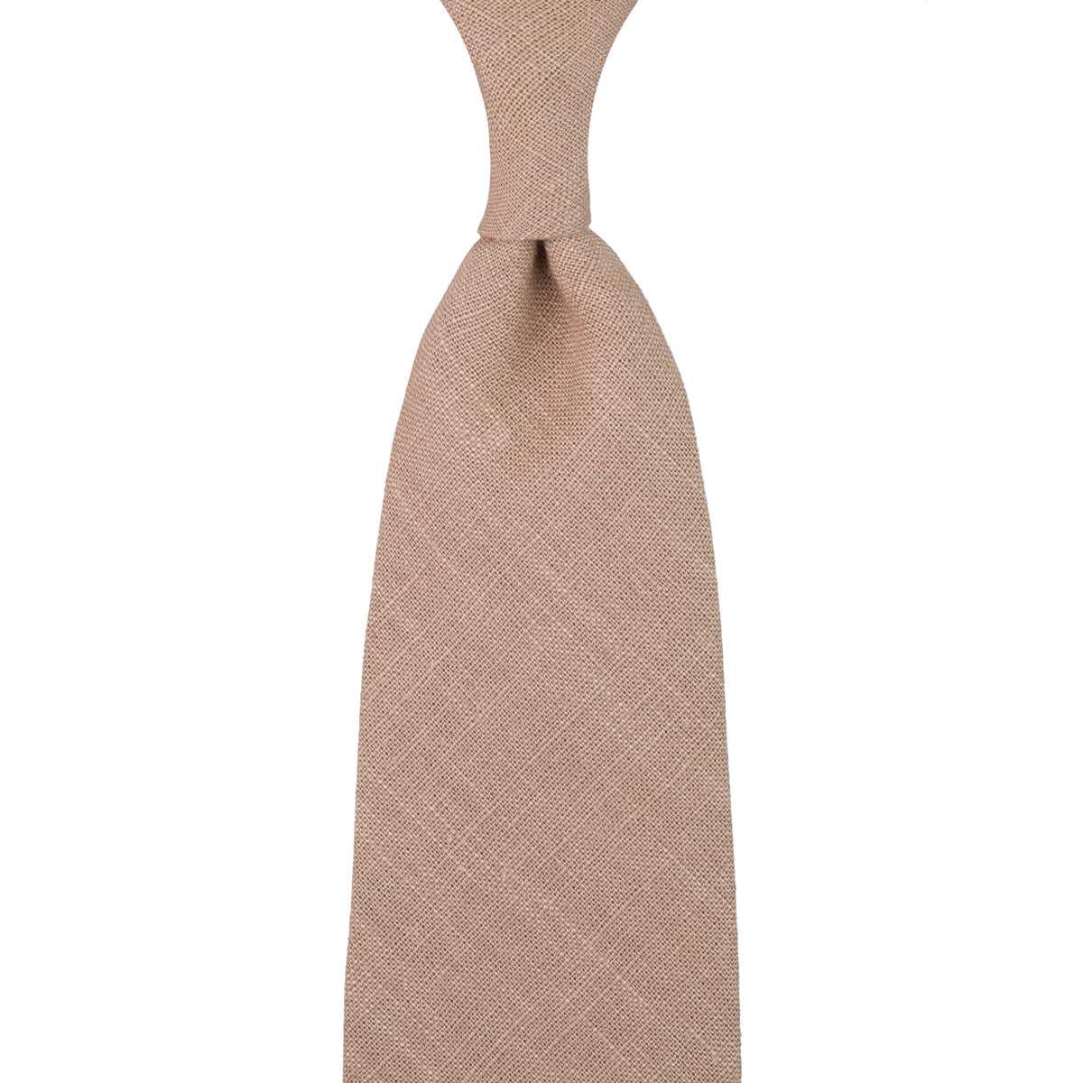 Japanese Ramie Tie Hazelnut Hand Rolled