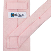 Japanese Ramie Bespoke Tie - Pale Pink