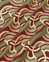 Silk Chain Link Monogram Scarf