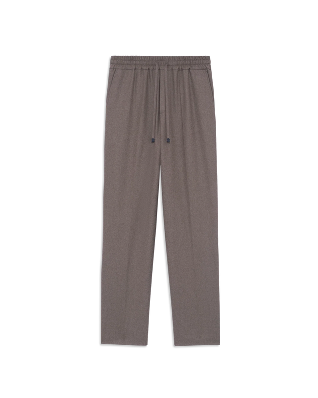 Elastic Waist Flannel Pants