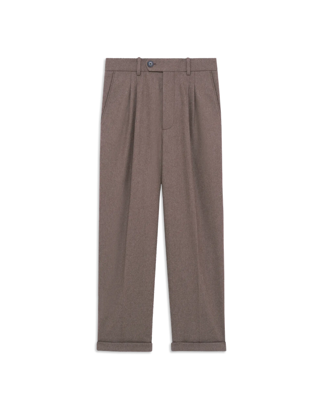Cropped Pleated Pants