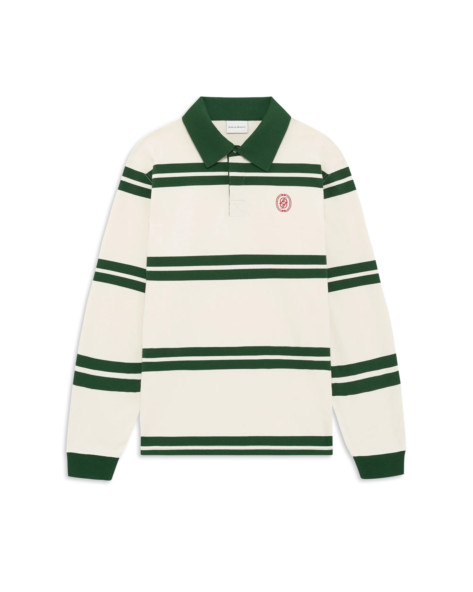D Ornament Striped Polo
