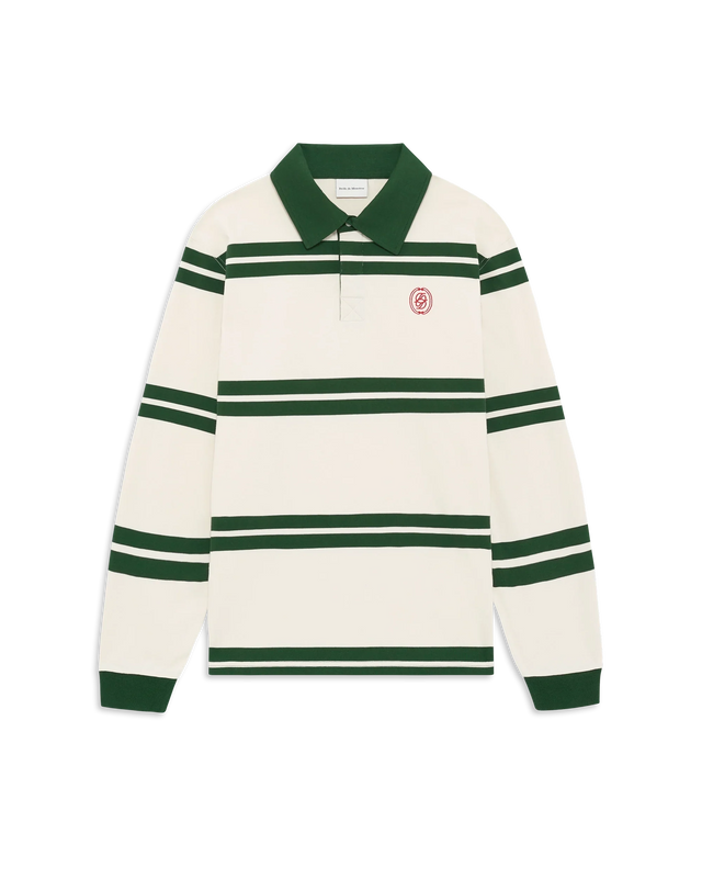 D Ornament Striped Polo