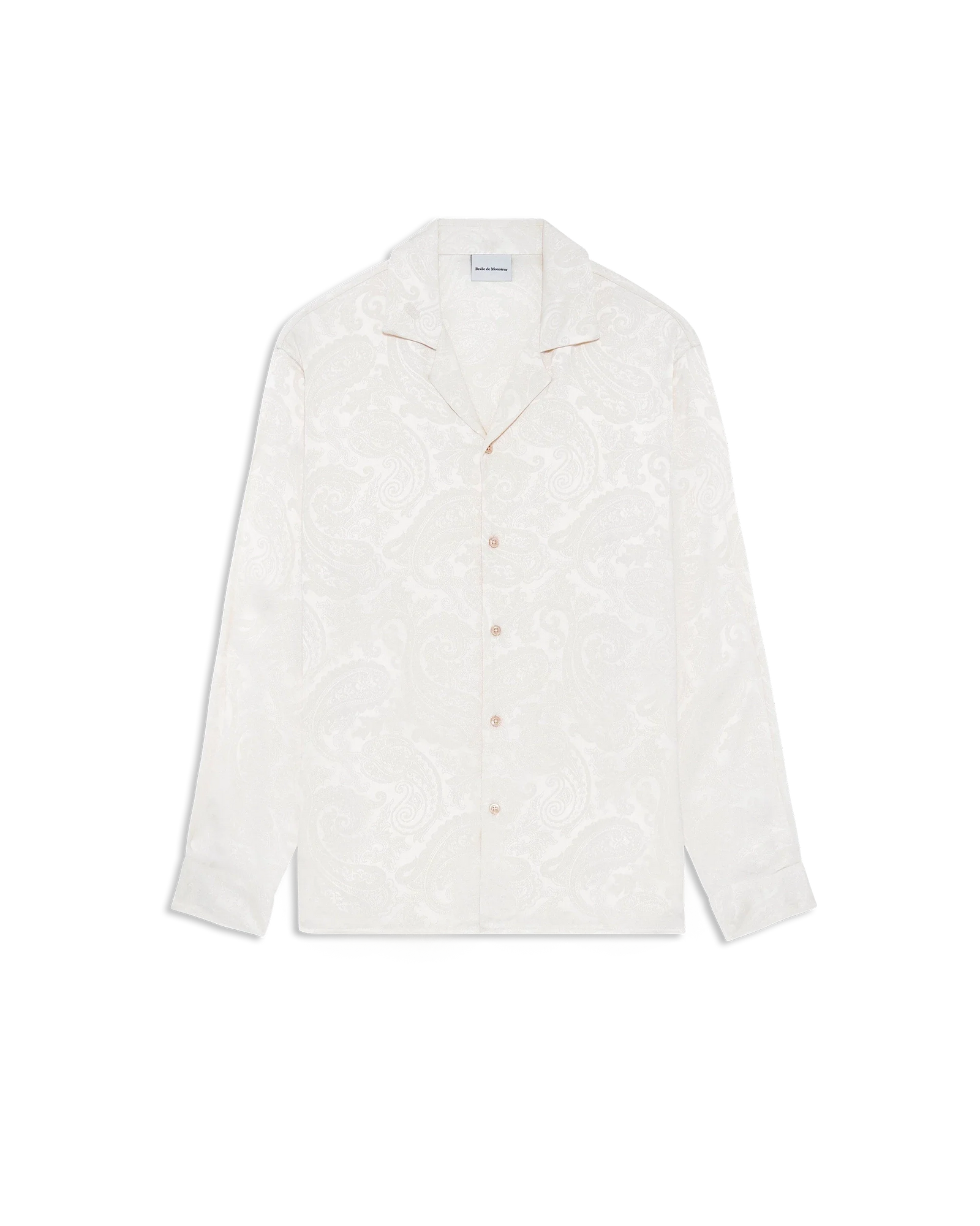 Long Sleeve Jacquard Paisley Shirt