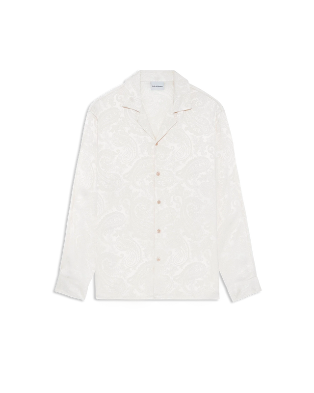 Long Sleeve Jacquard Paisley Shirt