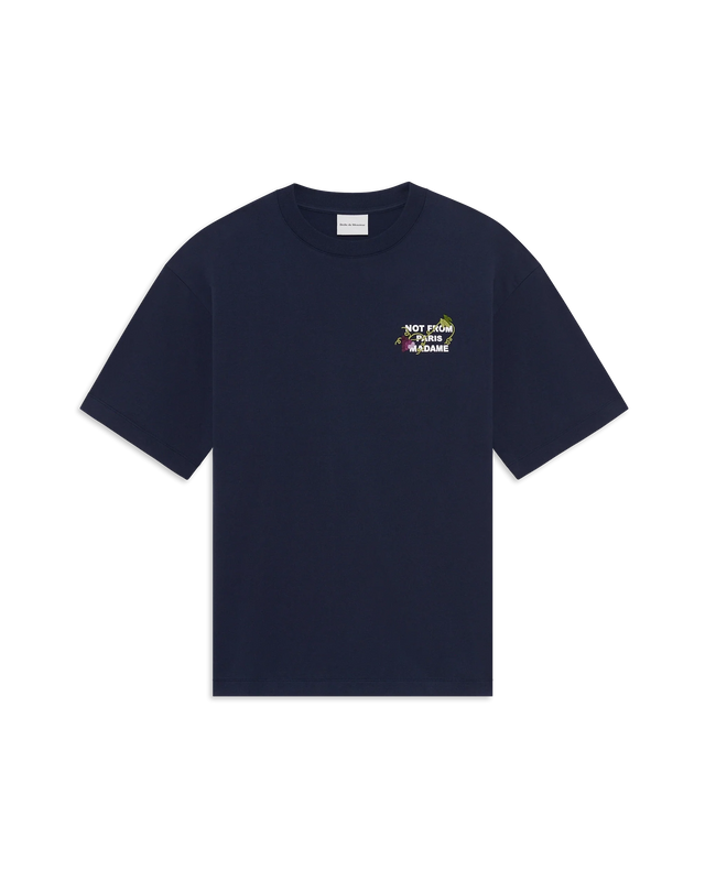 Vine Embroidecolors.red Slogan T-shirt