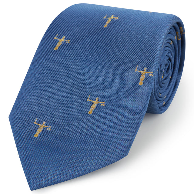 Blue Scales of Justice Silk Tie