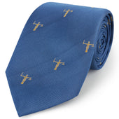 Blue Scales of Justice Silk Tie