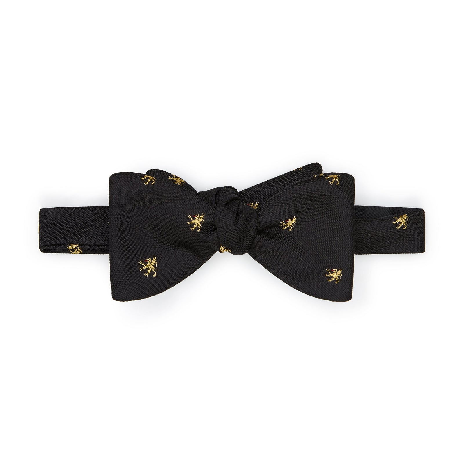 Gray's Inn crest Black Gold Silk Bow Tie