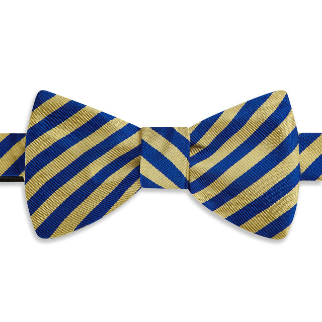 Lincoln's Inn Yellow Stripe Silk Bow Tie