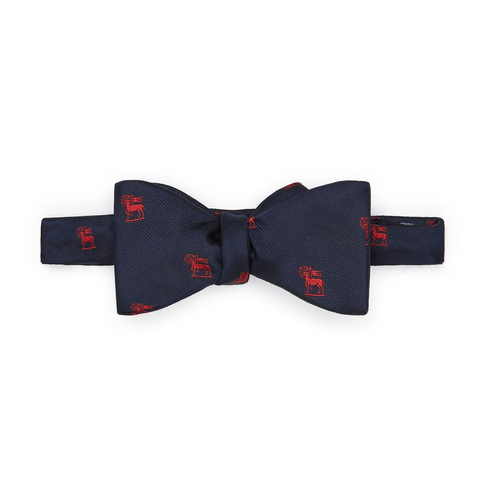 Middle Temple Crest Navy Red Silk Bow Tie