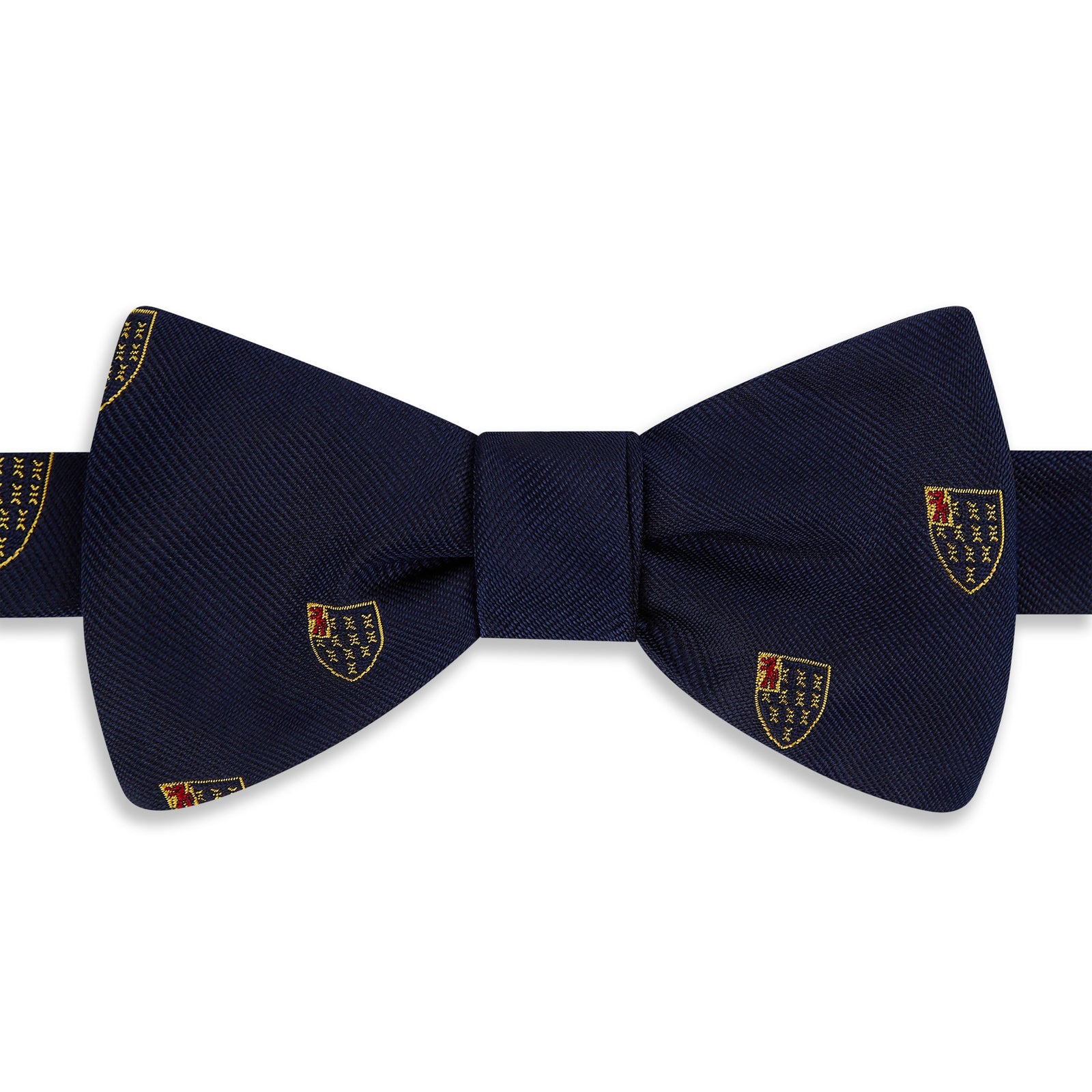 Lincoln's Inn crest Navy Gold Silk Bow Tie