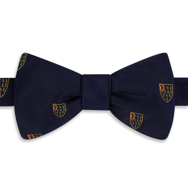 Lincoln's Inn crest Navy Gold Silk Bow Tie