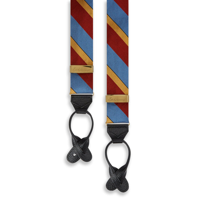 Gray's Inn Field Stripe Silk Braces