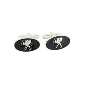 Gray's Inn Oval Silver Plated Cufflink