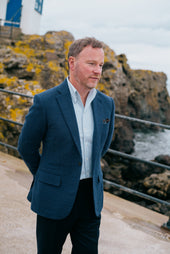 Single Breasted Notch Jacket In Houndstooth