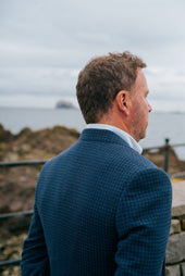 Single Breasted Notch Jacket In Houndstooth