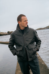 Flight Jacket In Brown Napa Leather