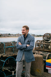 Single Breasted Notch Jacket In Tweed
