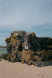 Raglan Overcoat In Herringbone Cashmere Mix