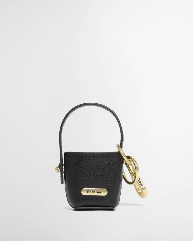 Leather Bucket Bag Charm