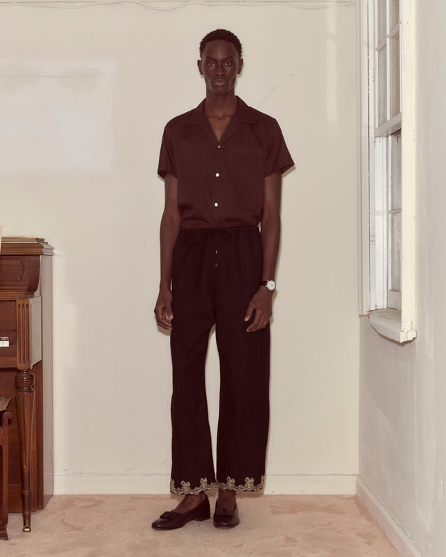 Laurelist Pajama Pants - Black