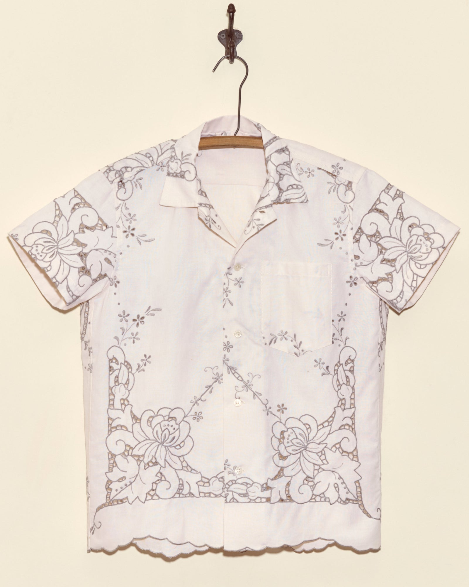 Layered Iris Short Sleeve Shirt - XS