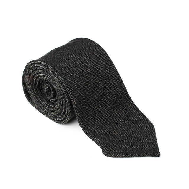Textured Dark Green Tie
