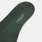 Fern Green Mid Length Merino Socks