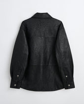Crinkle Leather Shirt