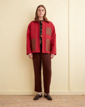 Leather Tab Jacket Flame