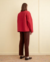 Leather Tab Jacket Flame