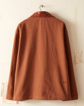 Leather Tab Jacket Brown