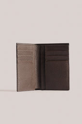 Jacket Wallet - Chocolate Stamped Nubuck Leather