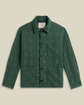 LEGACY JACKET IN EMBOSSED PLAID - GREEN
