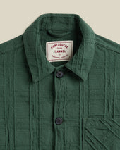 LEGACY JACKET IN EMBOSSED PLAID - GREEN