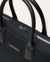 Lesage Organic Cotton Canvas Computer Bag