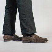 The Sterling Penny Loafer In Floral Suede
