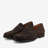 The Sterling Penny Loafer In Floral Suede