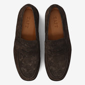 The Sterling Penny Loafer In Floral Suede