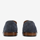 The Sterling Penny Loafer In Washed Blue Suede