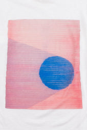 Contrast Sleeve T Shirt Sunrise Stripe