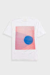 Contrast Sleeve T Shirt Sunrise Stripe
