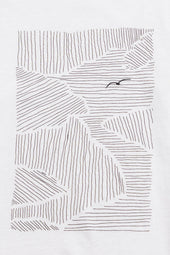 Contrast Sleeve T Shirt Seagull Stripe