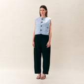 Linen Cotton Cropped Cocoon Thornham