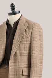Architects Unstructured Blazer - Wool & Cashmere - Sand Prince of Wales