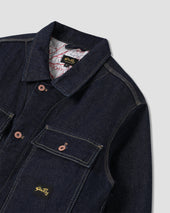 Lined Trucker Jacket (Single Rinse Denim)