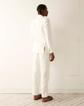 Linen Double Breasted Suit Jacket